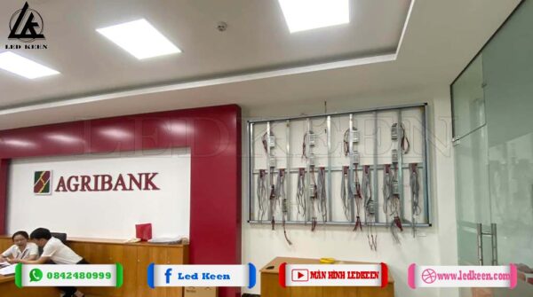 Ảnh lắp đặt màn hình led Agribank