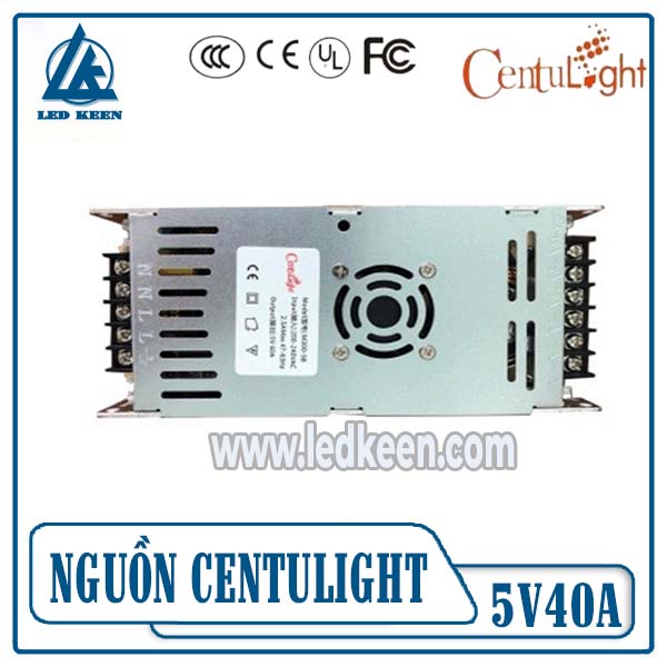 Nguồn chuyển đổi 5v40a Centulight