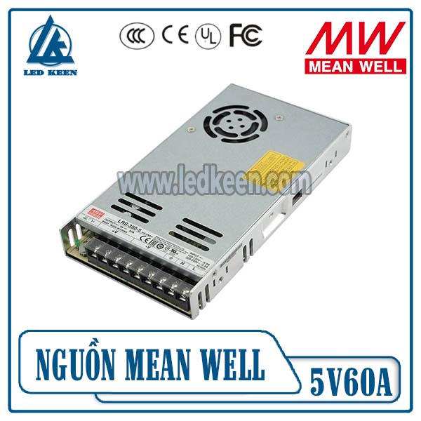 Nguồn chuyển đổi 5v60a Meanwell