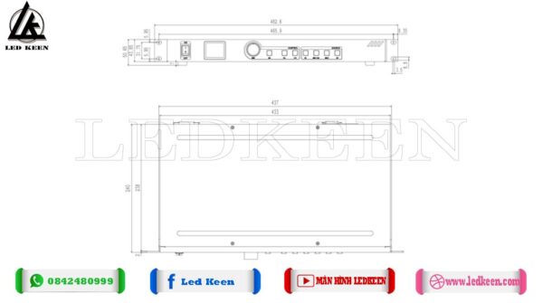 KLS8C được thiết kế nhỏ gọn so với đàn anh KLS8 và LS8