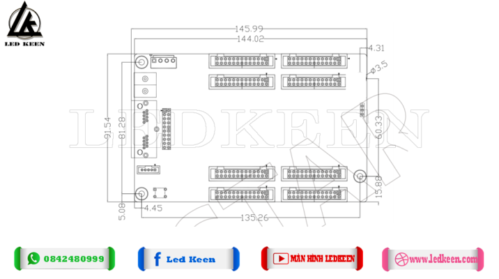 Bản vẽ card KR3208